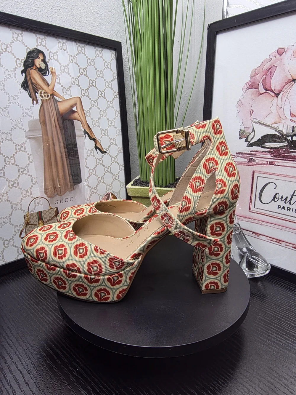 Copper Key Platform Heels